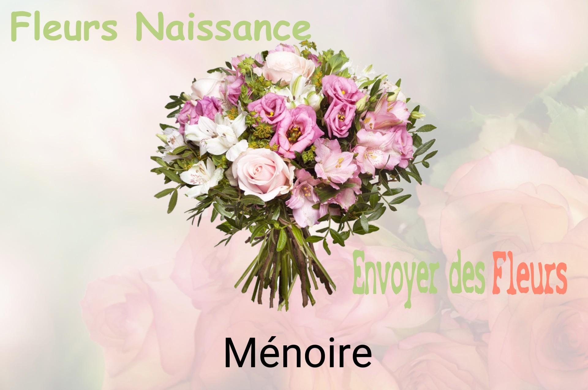 Bouquet de fleurs de naissance livré à Ménoire